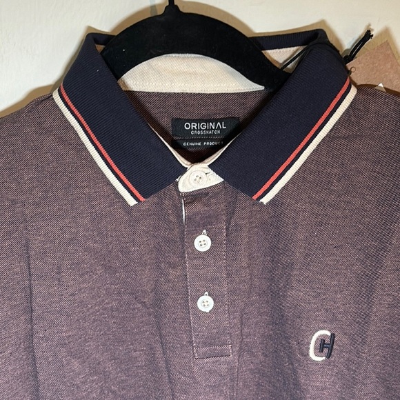 NWT-Classic Brown Polo Shirt with Embroidered Detail - Picture 4 of 10